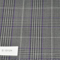 china atacado cinza verificar tecido de lã de lã tecido de poliéster para mens terno